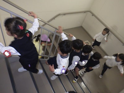 避難訓練をしました