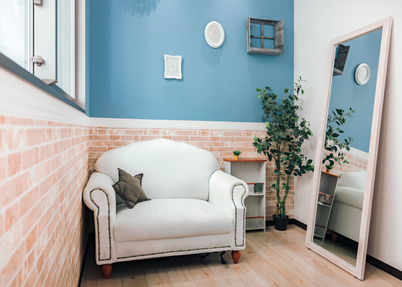 The powder rooms are pretty and cute!